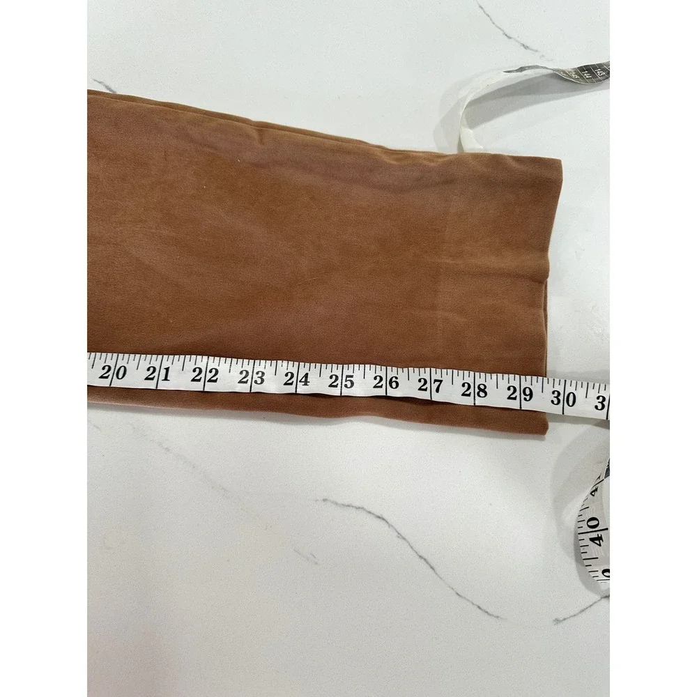 J McLaughlin Womens Size 8‎ Brown Faux Suede Straight Leg Career Pants